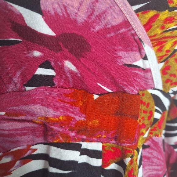 Boston Proper Womens Mini Dress Cold Shoulder Rave EDM Boho Artsy Chic XS - Picture 8 of 14